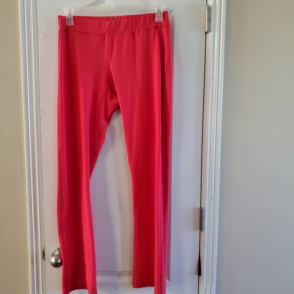 Klim Womens Work Out Leggings Coral Pink Pants Large
